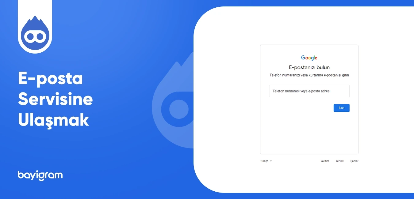 E-posta Servisine Ulaşmak