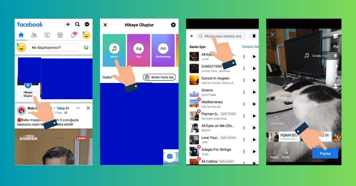 Facebook Hikayeye Müzik Nasıl Eklenir