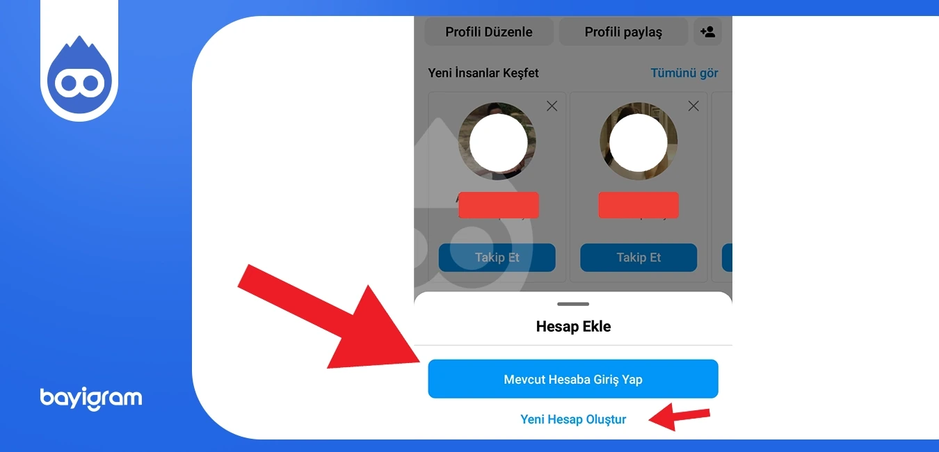 Instagram Çoklu Hesap Girişi Mevcut Hesap