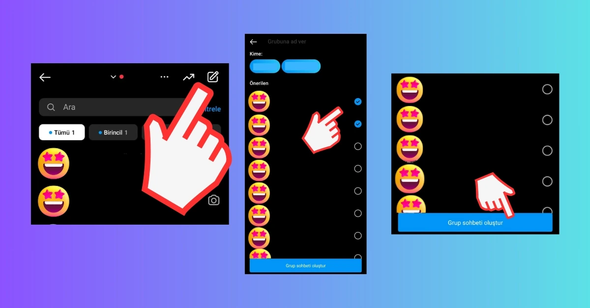 Instagram Grup Sohbeti Kurma Adımları