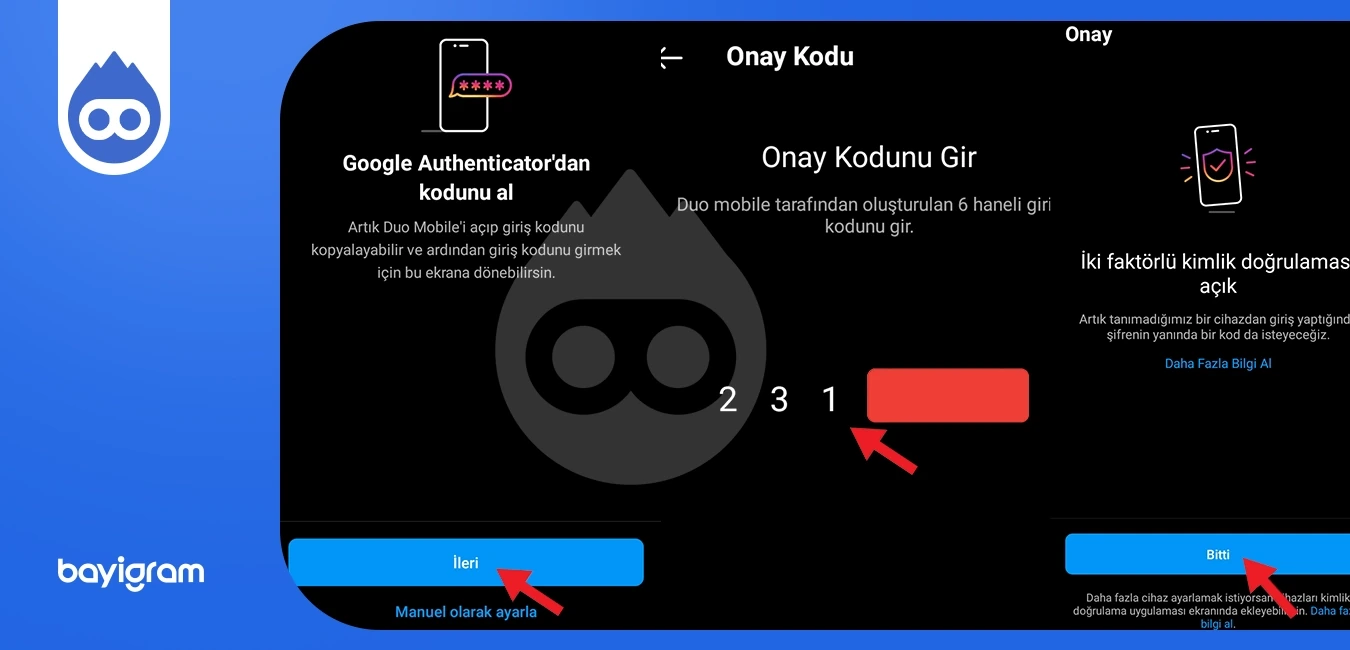 Instagram Güvenlik Kodu (İki Faktörlü Kimlik Doğrulaması) Ayarları Nasıl Yapılır