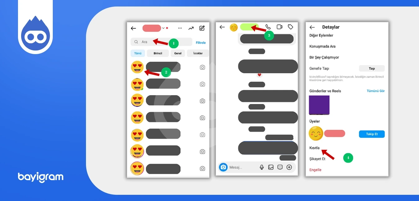 Instagram Mesaj Kısıtlaması Nasıl Yapılır