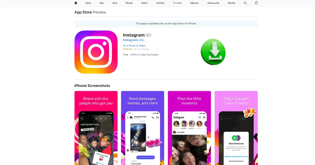 Instagram Ücretsiz Nasıl İndirilir