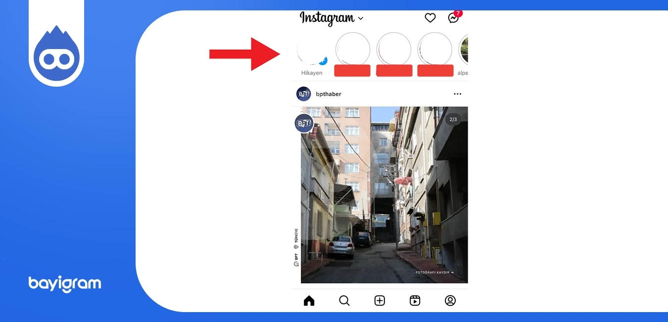 Instagram Çoklu Hesap ios anasayfa