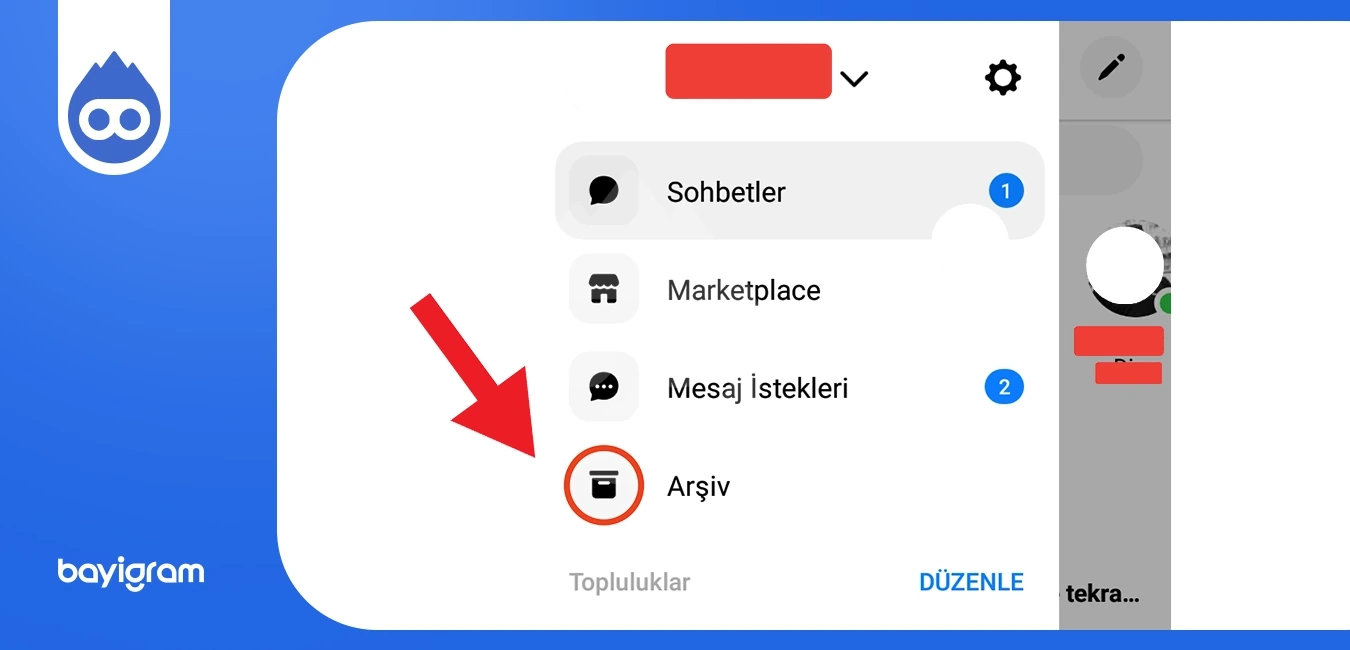 Messenger Arşivlenen Mesajlar arşiv