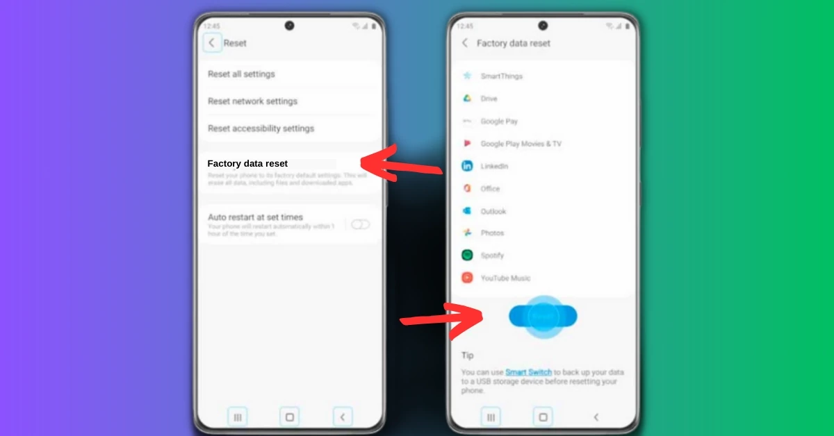 Samsung Telefona Format Atma