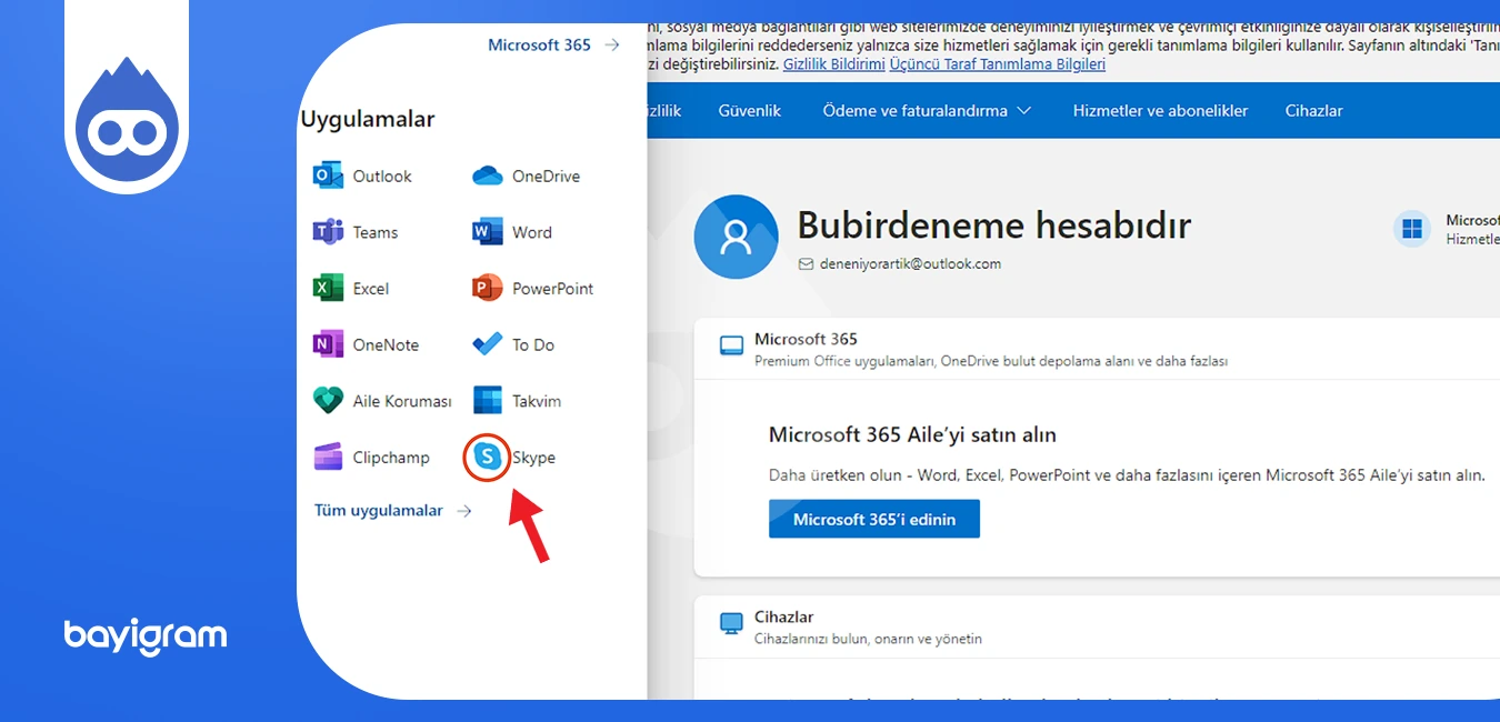 Skype hesap açma 11