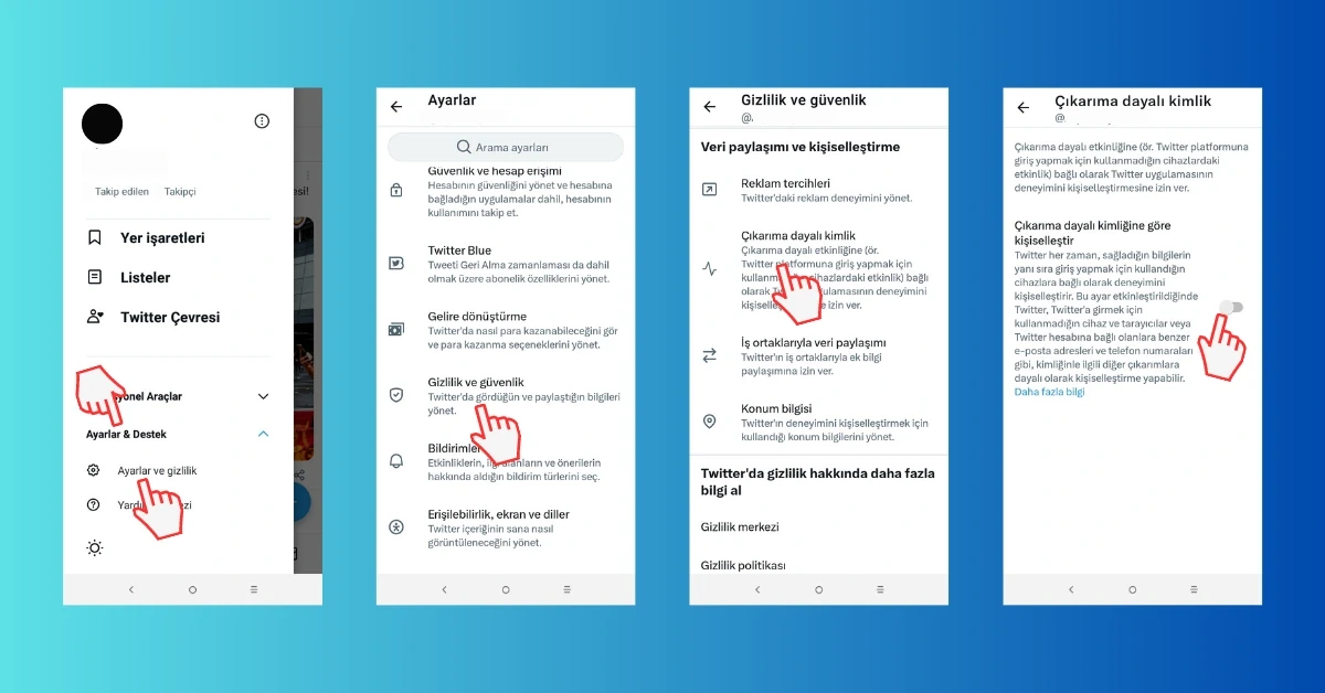 Twitterda Çıkarıma Dayalı Kimliğe Göre Kişiselleştirme