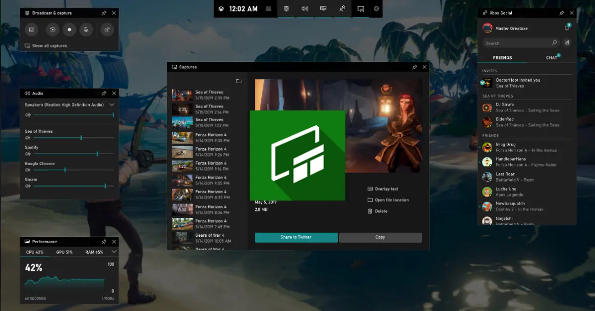 Xbox Game Bar İle Yükleme