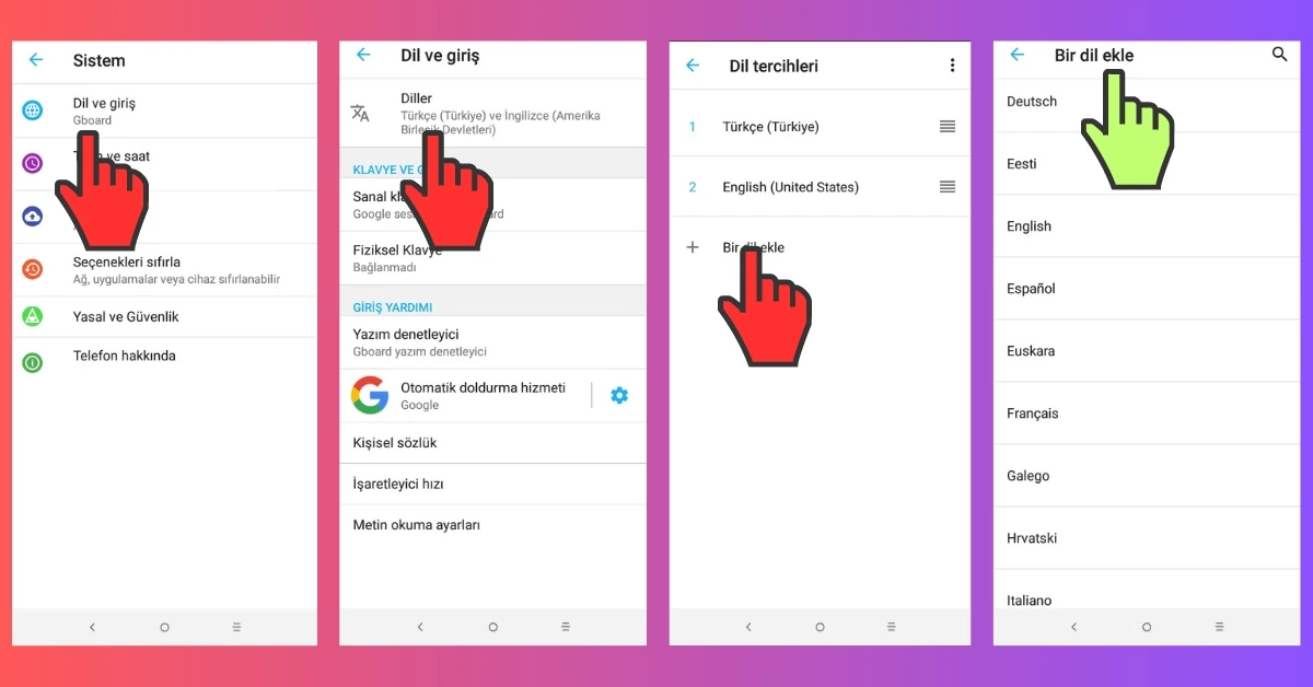 YouTube Dil Değiştirme Android