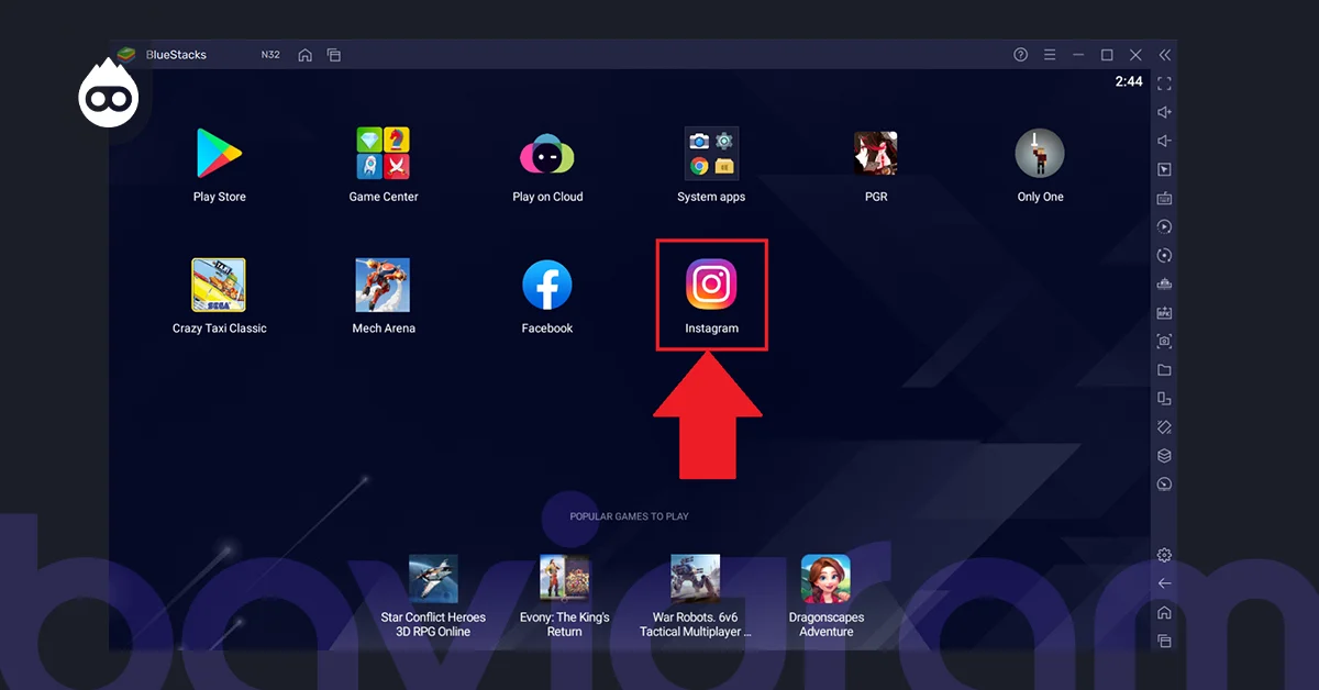 Emülatörden Instagram Kullanma