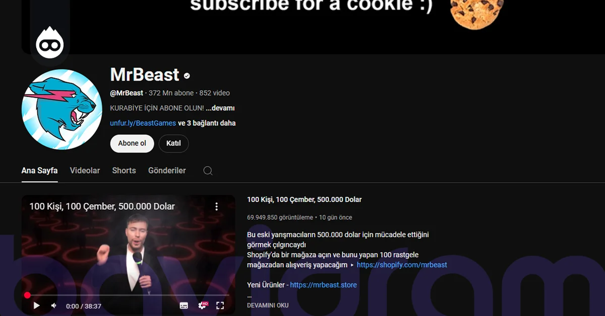 Dünyanın En İyi YouTuber'ı MrBeast