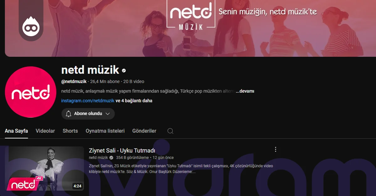 Türkiye’de En Çok Aboneye Sahip YouTube Kanalları Netd müzik