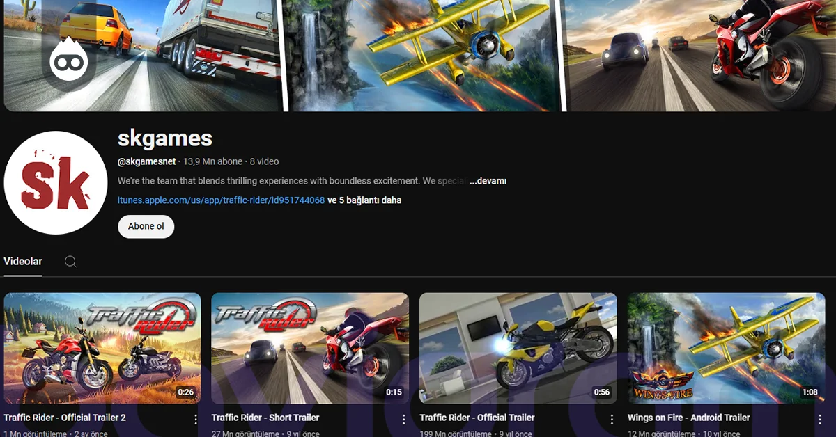 Türkiye’de En Çok Aboneye Sahip YouTube Kanalları skgames