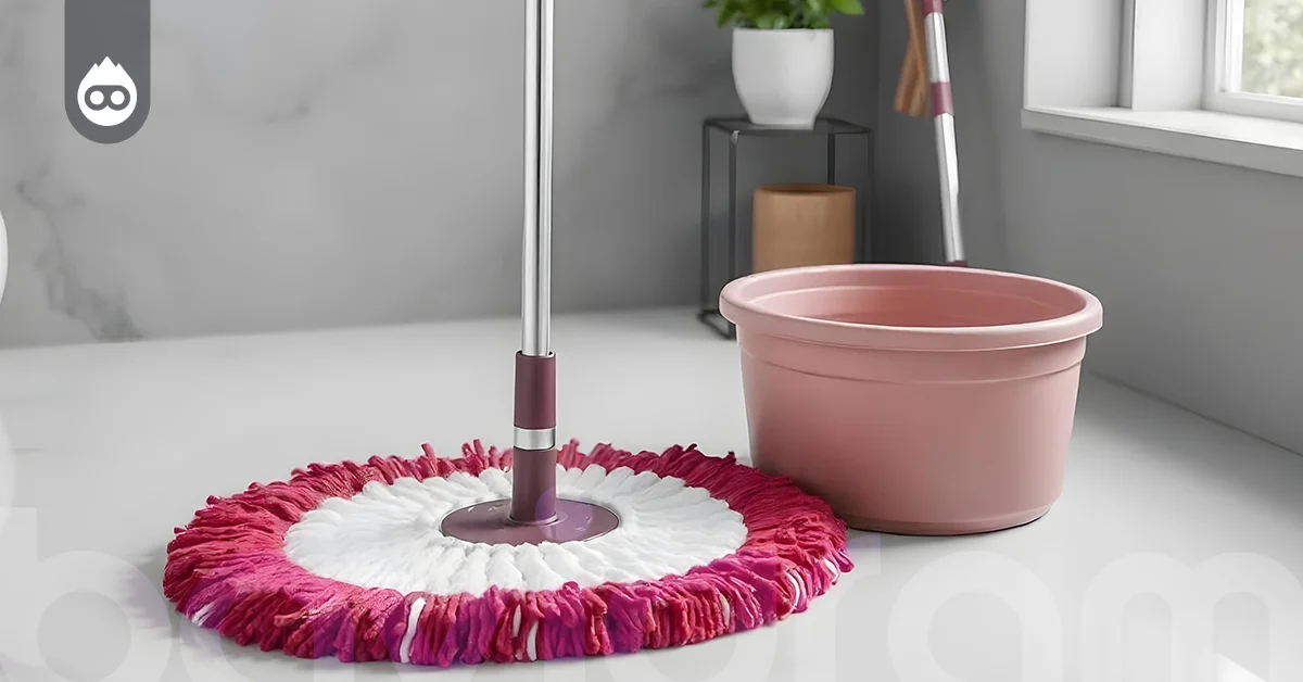 En İyi Mop Paspas Koroplast Temizlik Seti Temiz ve Kirli Suyu Ayıran Temizlik Mopu