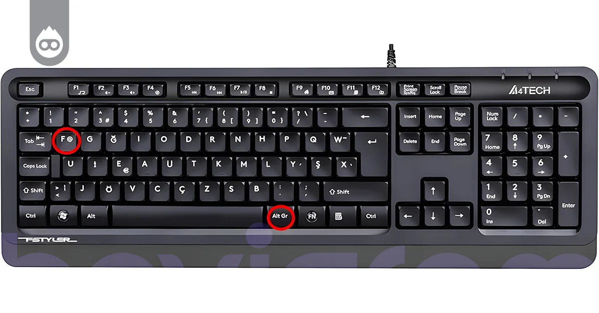 F Klavyede Et İşareti At İşareti Nasıl Yapılır