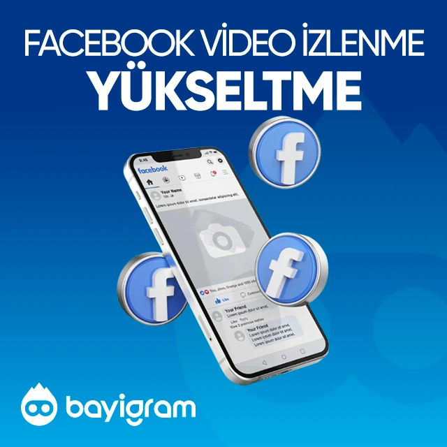facebook video izlenme yükseltme