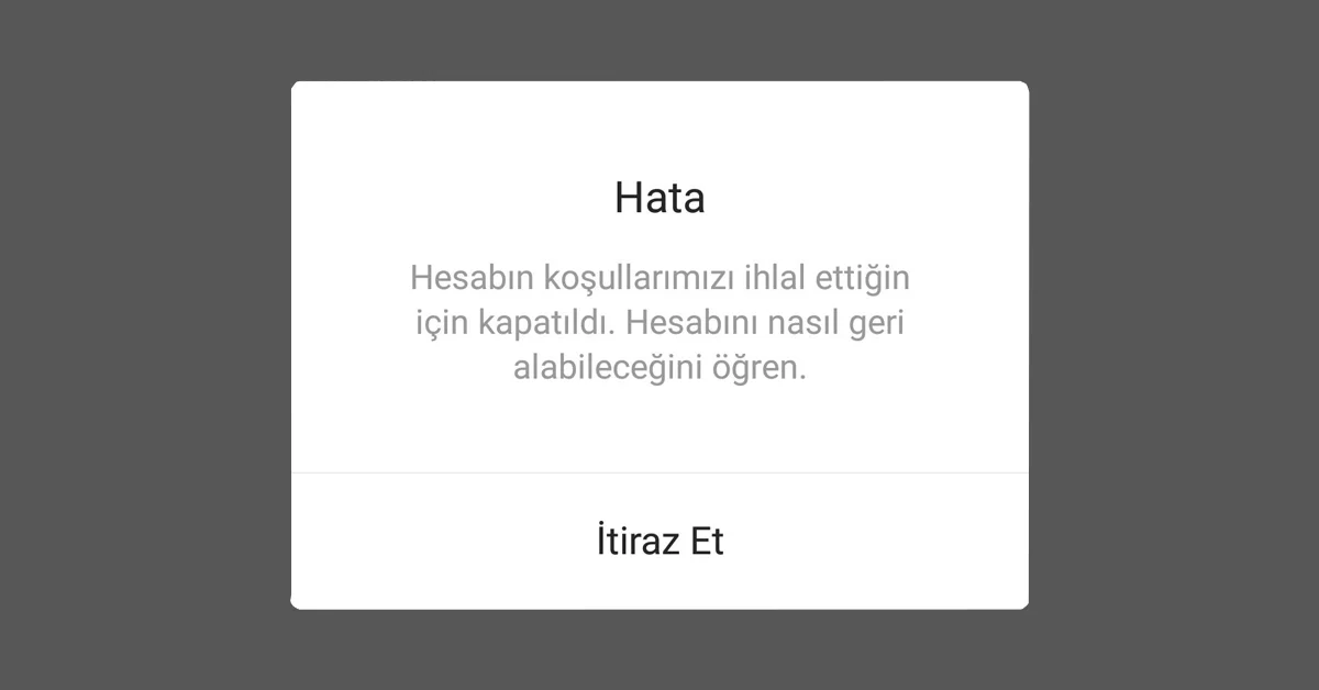 Instagram Hesabım Kapatıldı Nasıl Geri Açarım?