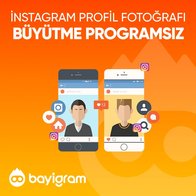 instagram profil fotoğrafı büyütme programsız