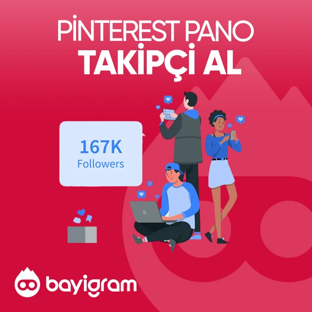 pinterest pano takipçi al