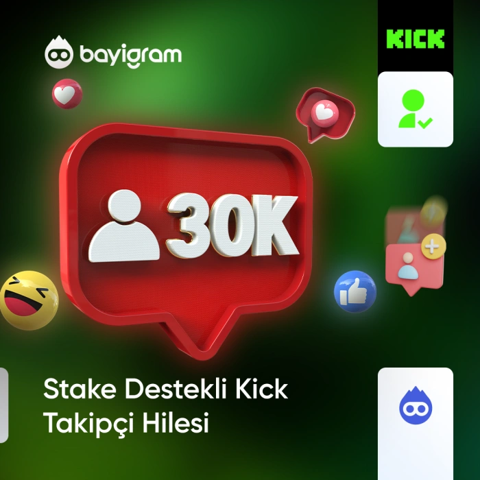 Stake Destekli Kick Takipçi Hilesi Stake Destekli Kick Takipçi Hilesi