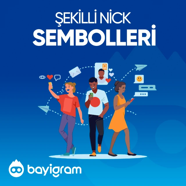 şekilli nick sembolleri